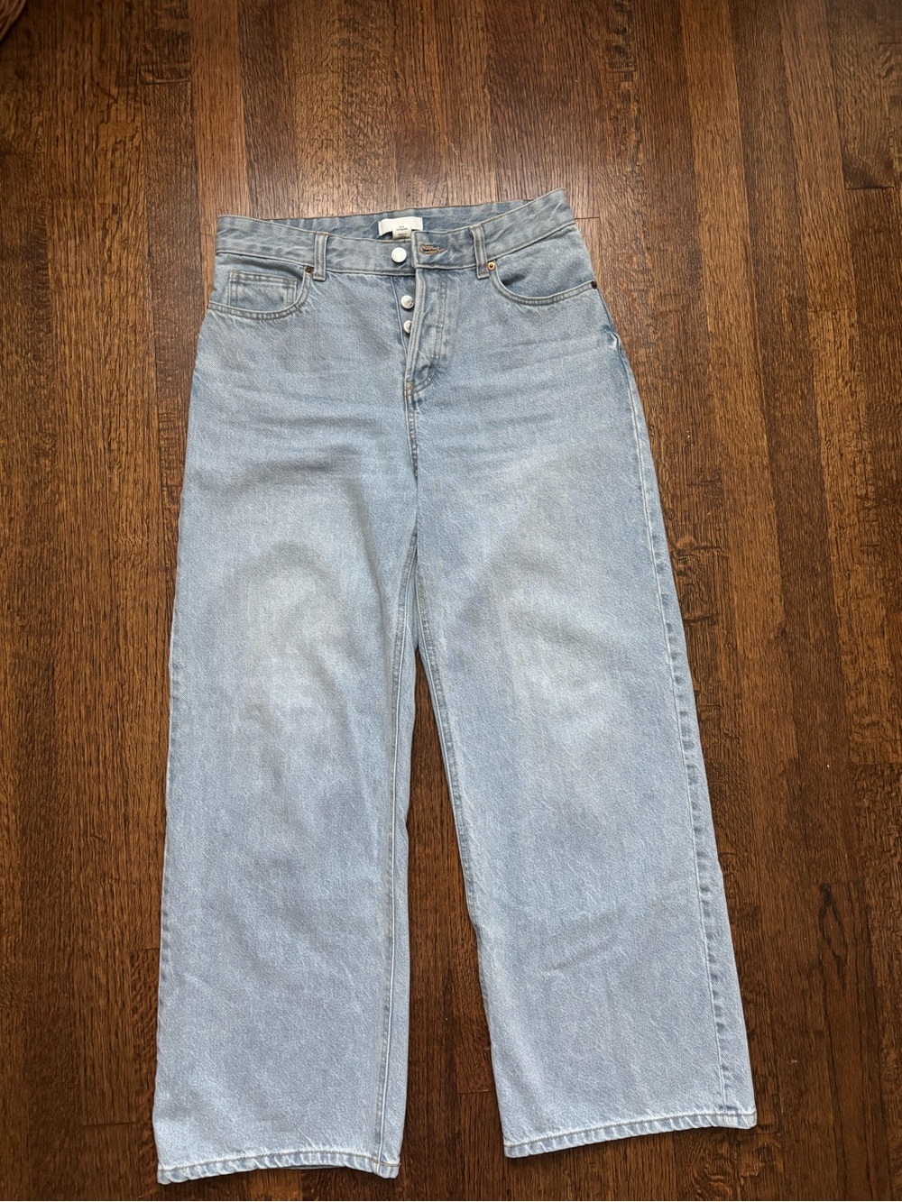 H&M Wide-Cut jeans Light denim Blue
